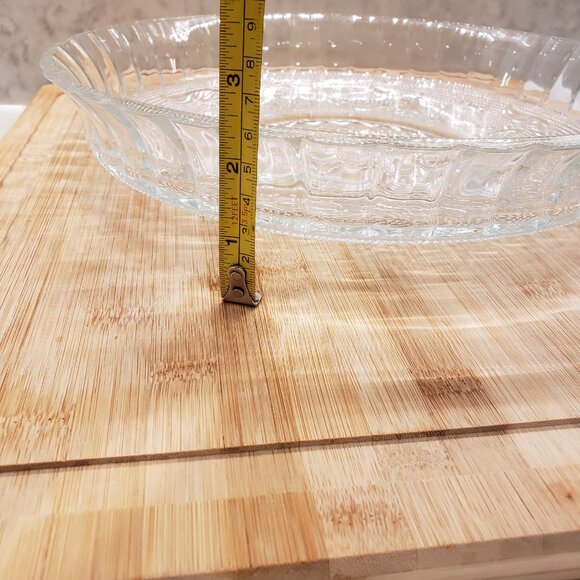 Beautiful large serving decorative glass plate - Picture 4 of 9